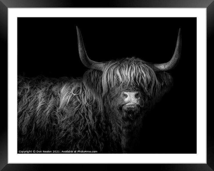 Highland fringe Framed Mounted Print by Don Nealon