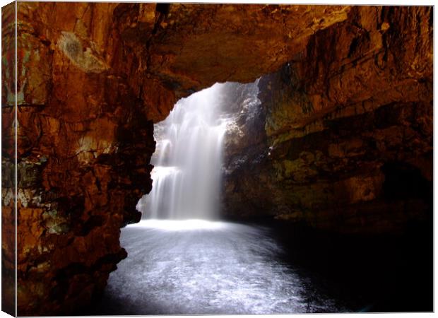 Smoo Cave, Scotland Canvas Print by Christopher Stores