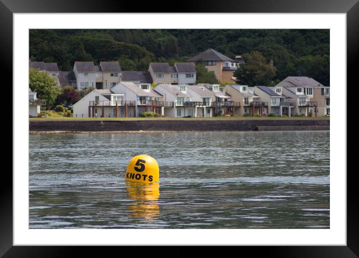 Bhouy in Menai Straights  Framed Mounted Print by Christopher Stores