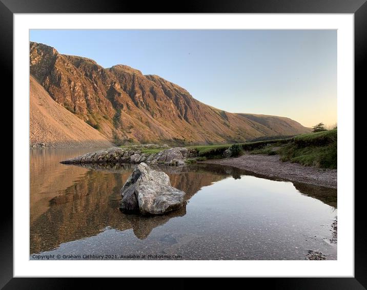 Wastwater Lake District Framed Mounted Print by Graham Lathbury