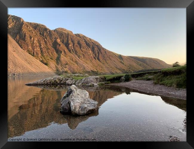 Wastwater Lake District Framed Print by Graham Lathbury