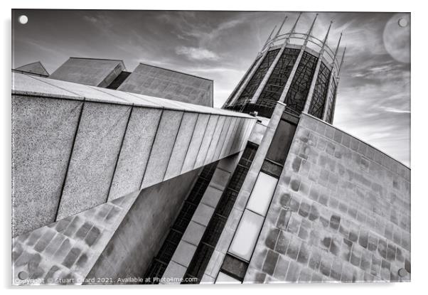 Liverpool Metropolitan Cathedral Acrylic by Travel and Pixels 