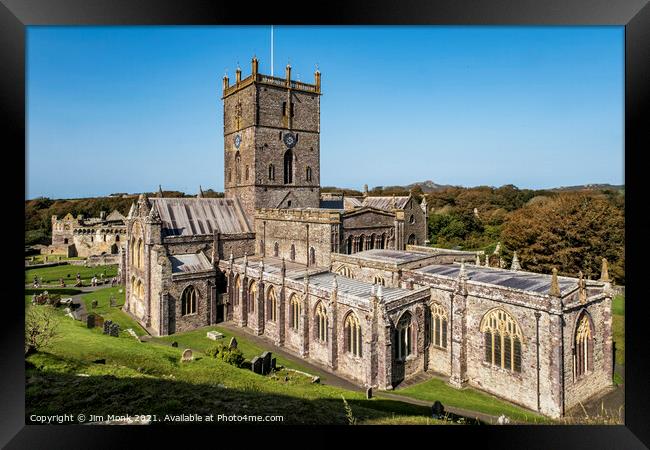St David's Cathedral, Pembrokeshire Framed Print by Jim Monk