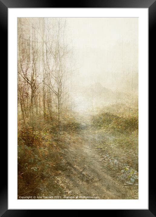 Mist on the Chase Textured Framed Mounted Print by Ann Garrett