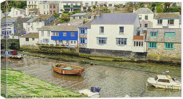 The River Pol Meets The Harbour Canvas Print by Peter F Hunt