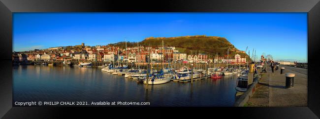 Scarborough harbour 247 Framed Print by PHILIP CHALK