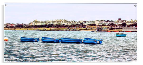 Boating Blue Acrylic by Ash Harding