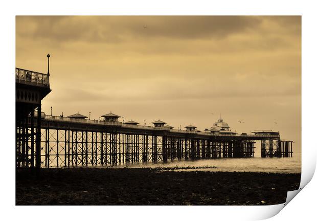 blackpool pier with an antiquated look. 249 Print by PHILIP CHALK