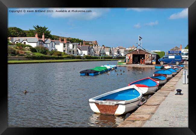 bude canal cornwall Framed Print by Kevin Britland