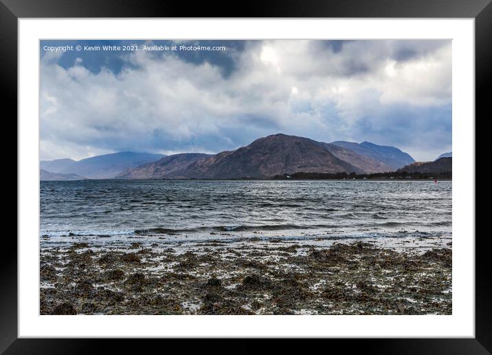 Loch Linnhe in Western Scotland Framed Mounted Print by Kevin White