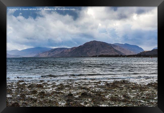 Loch Linnhe in Western Scotland Framed Print by Kevin White