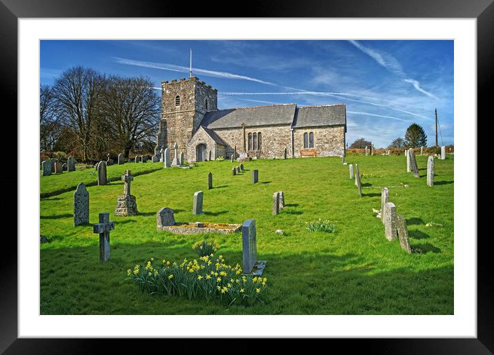 Church of St Andrew, Withypool Framed Mounted Print by Darren Galpin