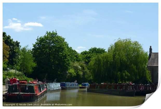 Serene Canal Journey Print by Nicola Clark