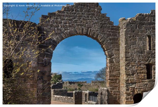 Old arch Culzean Castle Print by Kevin White