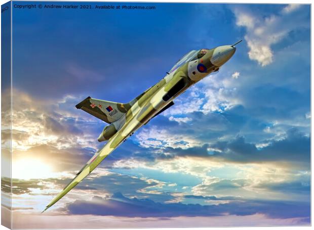 Avro Vulcan B2 Bomber XH558 Canvas Print by Andrew Harker