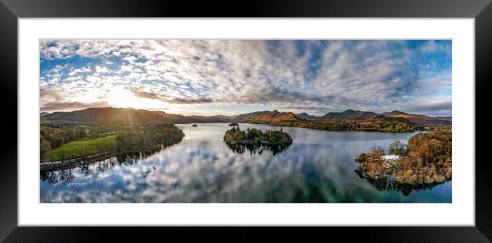 The Island House at Derwent Water Framed Mounted Print by Scott Somerside