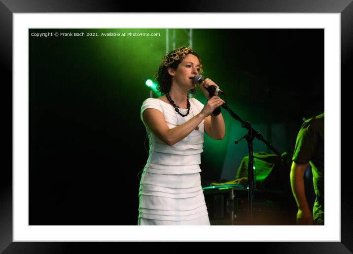 CAMBRIDGE UK,  JULY 27 2007: Kate Rusby, English contemporary fo Framed Mounted Print by Frank Bach