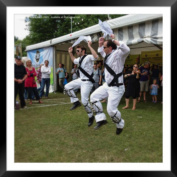 CAMBRIDGE UK  JULY 29 2012: Morris Dancers performing at the Cam Framed Mounted Print by Frank Bach