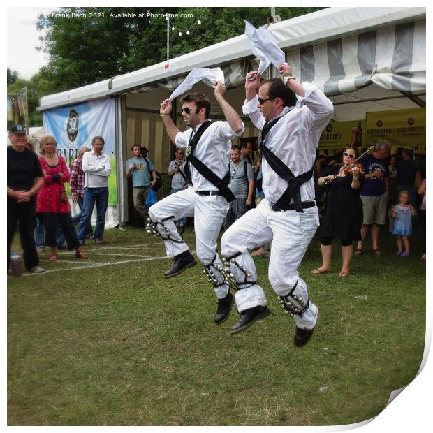 CAMBRIDGE UK  JULY 29 2012: Morris Dancers performing at the Cam Print by Frank Bach