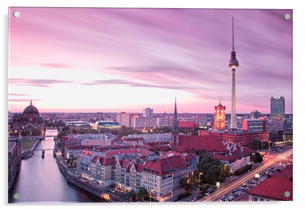 Berlin skyline Acrylic by putra agung mahendra