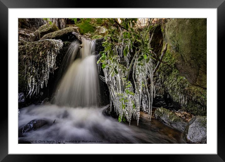 Ice Stream. Framed Mounted Print by Chris North