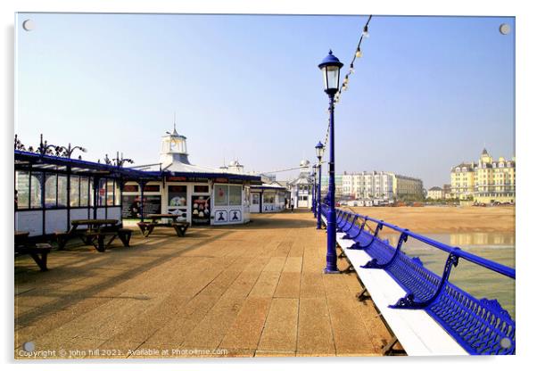 Eastbourne pier at East Sussex. Acrylic by john hill
