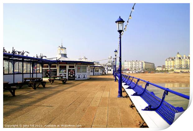 Eastbourne pier at East Sussex. Print by john hill