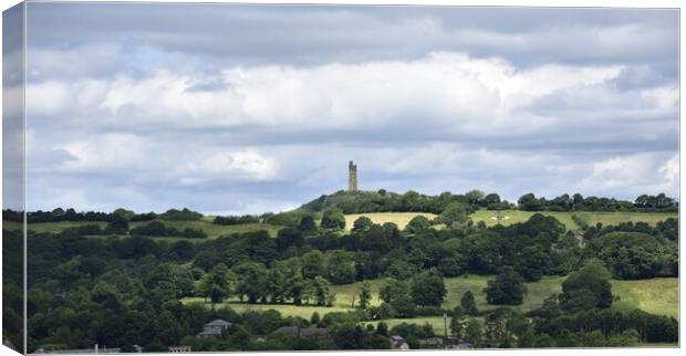 Castle hill jubilee tower Huddersfield Canvas Print by Roy Hinchliffe