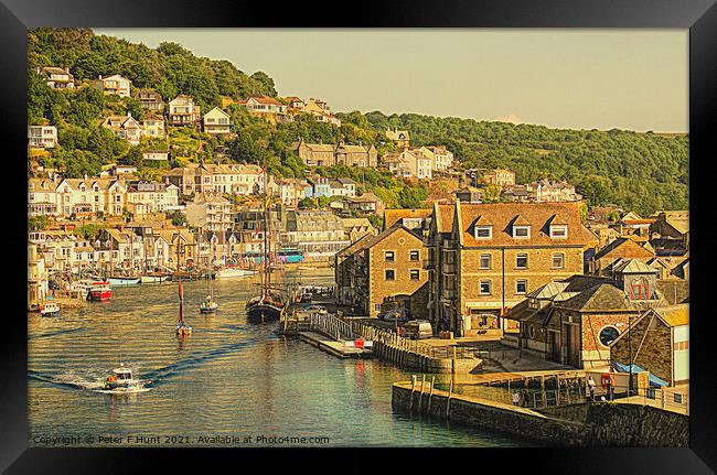 West And East Looe  Framed Print by Peter F Hunt