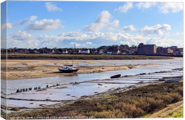 Wells Next The Sea Canvas Print by Janet Carmichael