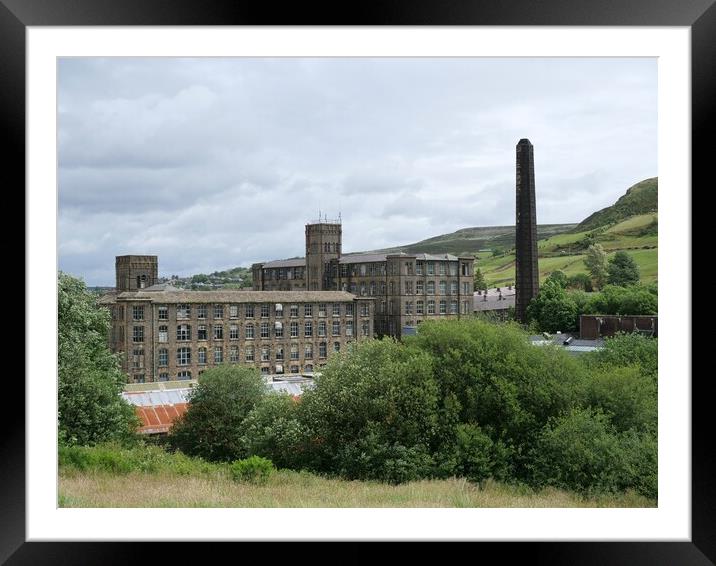 Textile mill Marsden  Framed Mounted Print by Roy Hinchliffe