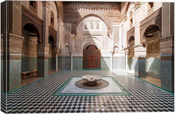 Serenity in Moroccan Architecture Canvas Print by Kevin Snelling