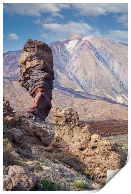 Majestic Teide Mountain Print by Kevin Snelling