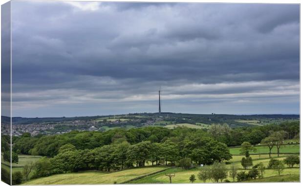 Emily Moor television masts Canvas Print by Roy Hinchliffe