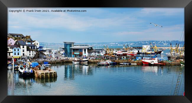 The end of Brixham Harbour Framed Print by Frank Irwin