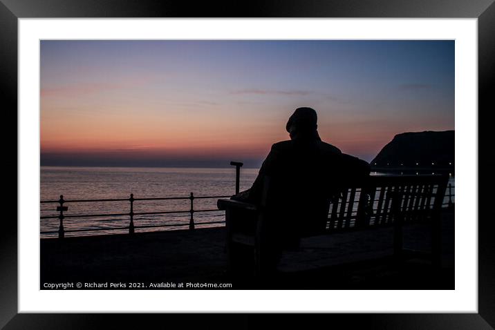 watching ..waiting,... at Scarborough Framed Mounted Print by Richard Perks
