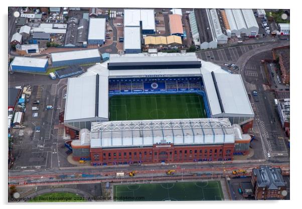 Glasgow Rangers Stadium Acrylic by Paul Messenger