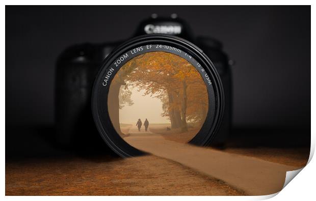 Autumn through a camera lens Print by Andy Dow