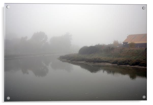 Foggy Morning in Maldon Acrylic by Robin Lodge