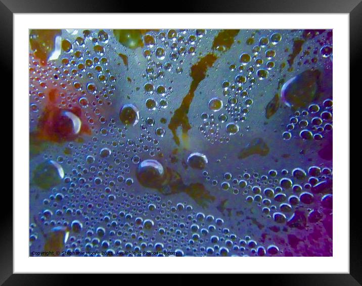 Bubbles Framed Mounted Print by Stephanie Moore