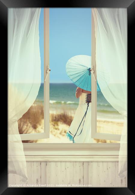 Open Window Framed Print by Amanda Elwell