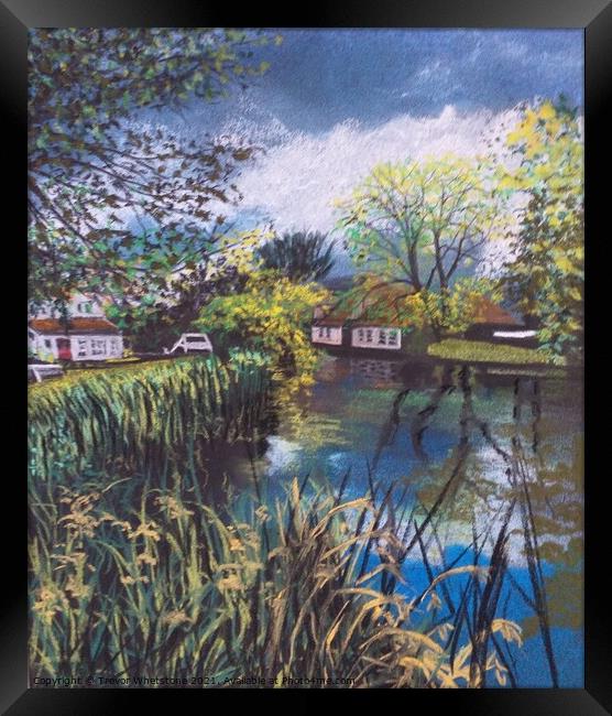 Willy Lotts Cottage - Suffolk Framed Print by Trevor Whetstone