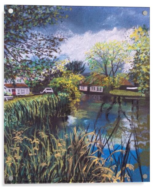 Willy Lotts Cottage - Suffolk Acrylic by Trevor Whetstone