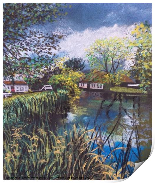 Willy Lotts Cottage - Suffolk Print by Trevor Whetstone