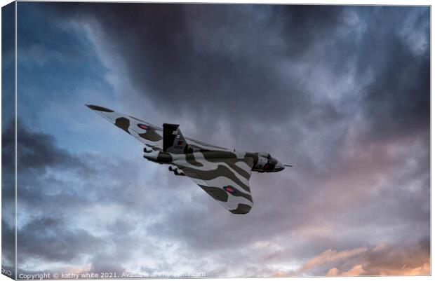 Vulcan Bomber Canvas Print by kathy white