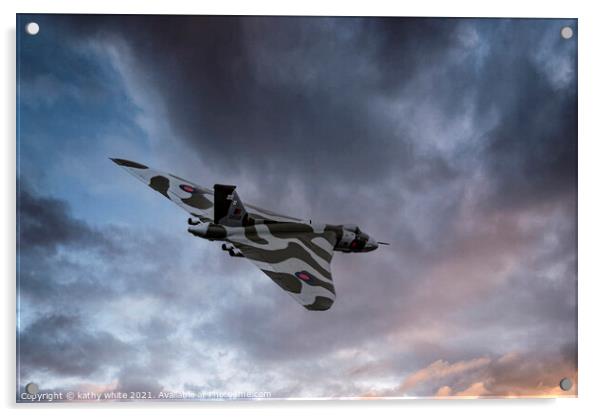 Vulcan Bomber Acrylic by kathy white