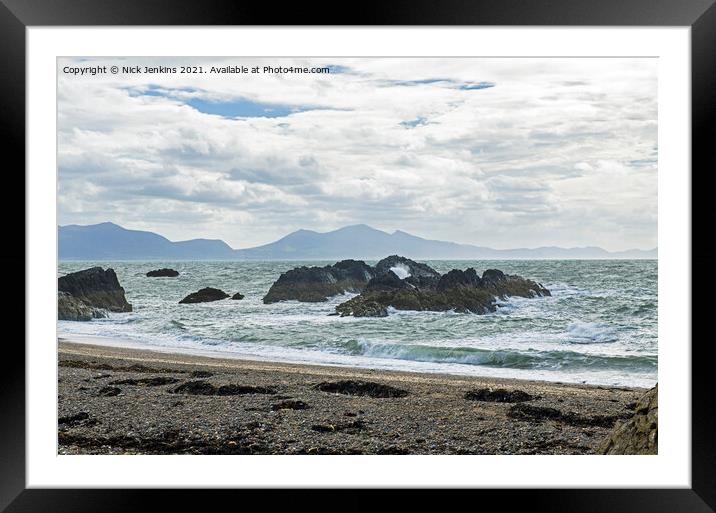 Llanddwyn Island Beach Anglesey Llyn Peninsula Framed Mounted Print by Nick Jenkins