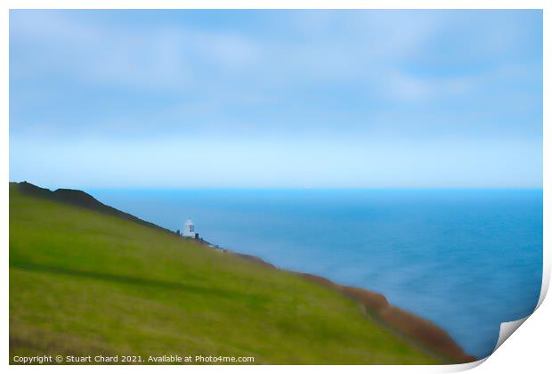 Whitby lighthouse on the Cleveland Way path Print by Travel and Pixels 