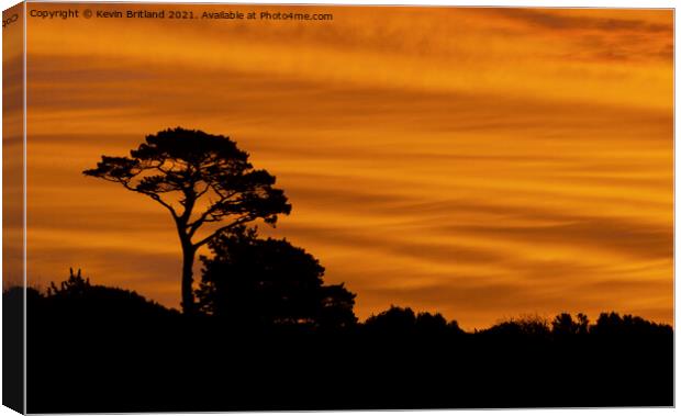 dramatic sunset Canvas Print by Kevin Britland