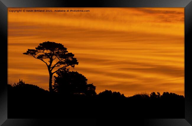 dramatic sunset Framed Print by Kevin Britland